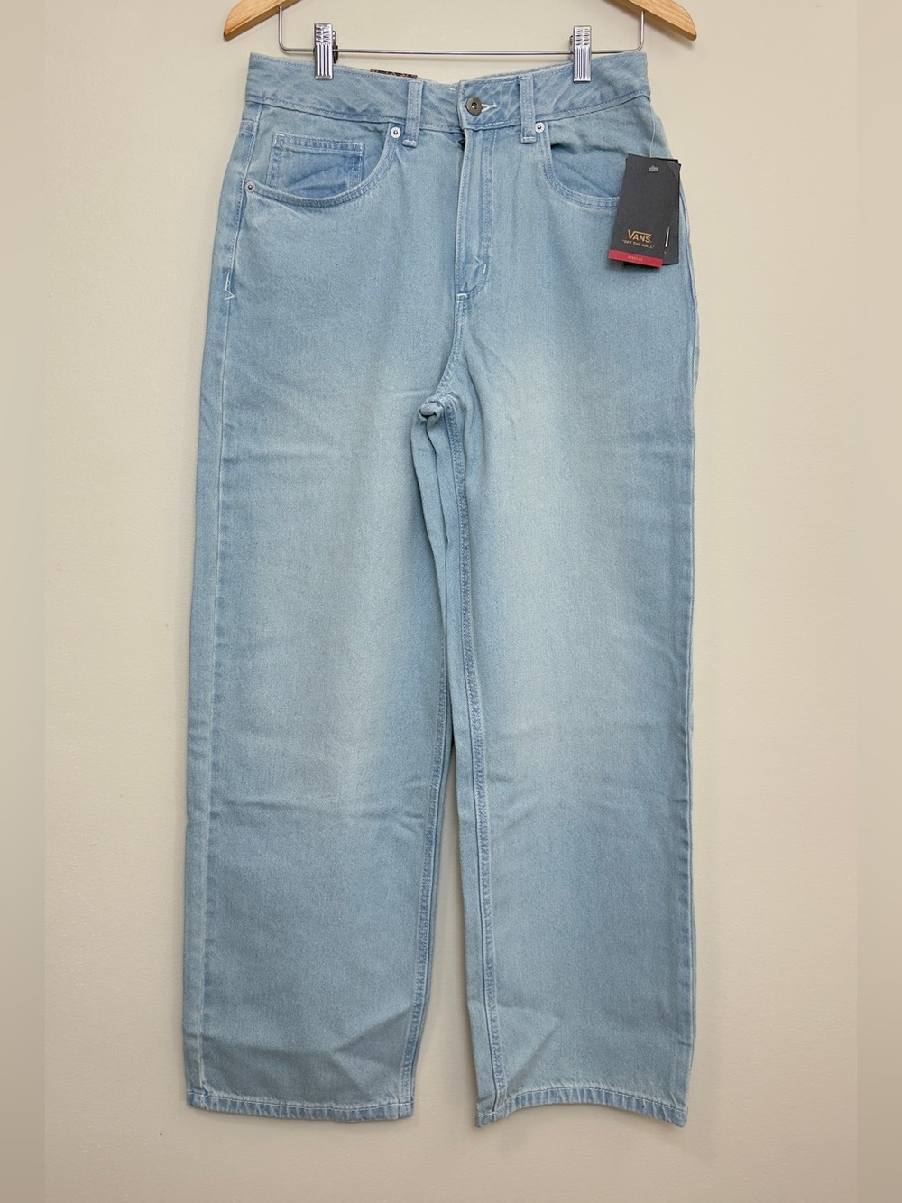 Vans Sirelle Baggy Jeans Women’s Size 29 NWT Light Wash Wide Leg Skate Denim - Picture 2 of 10